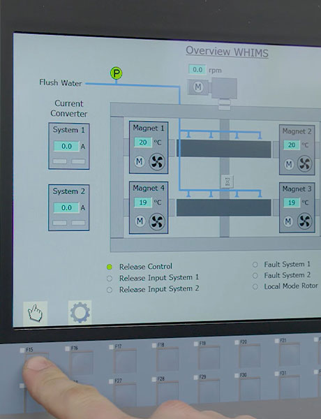 Connected Services von allmineral Digitale Einstellungen werden vorgenommen